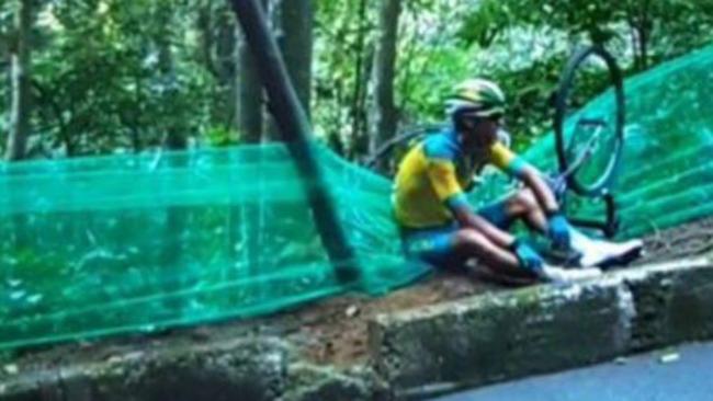 Road cyclist Richie Porte crashed out of the men’s road race at the Rio Olympics.