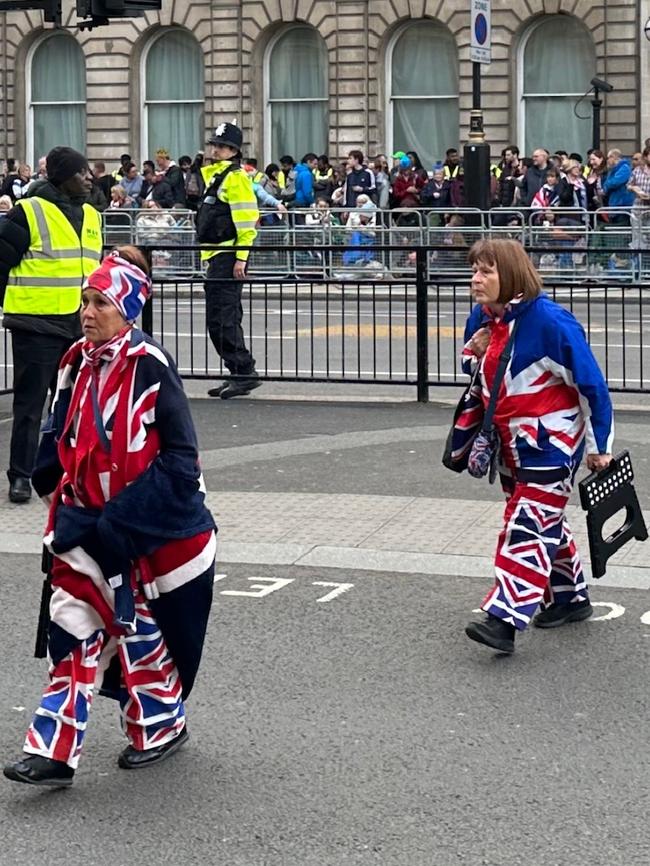 There were Union Jacks as far as the eye could see. Picture: Bronte Coy