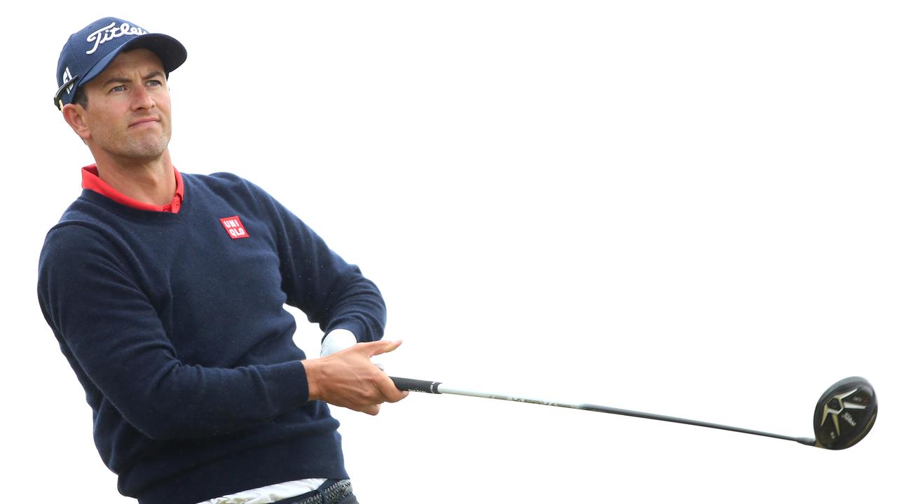 ST ANDREWS, SCOTLAND - JULY 20: Adam Scott of Australia tees off on the 6th hole during the final round of the 144th Open Championship at The Old Course on July 20, 2015 in St Andrews, Scotland. (Photo by Andrew Redington/Getty Images)