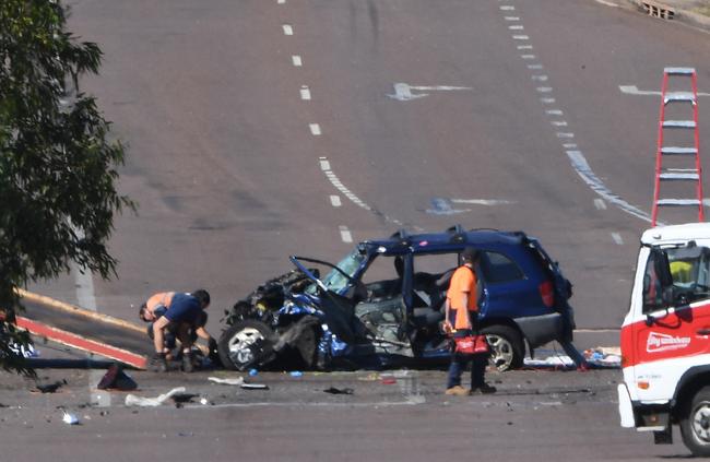 Speeding cameras have been installed on Tiger Brennan Dr where some of the Territory’s most horrific accidents have occurred. Picture: Katrina Bridgeford.