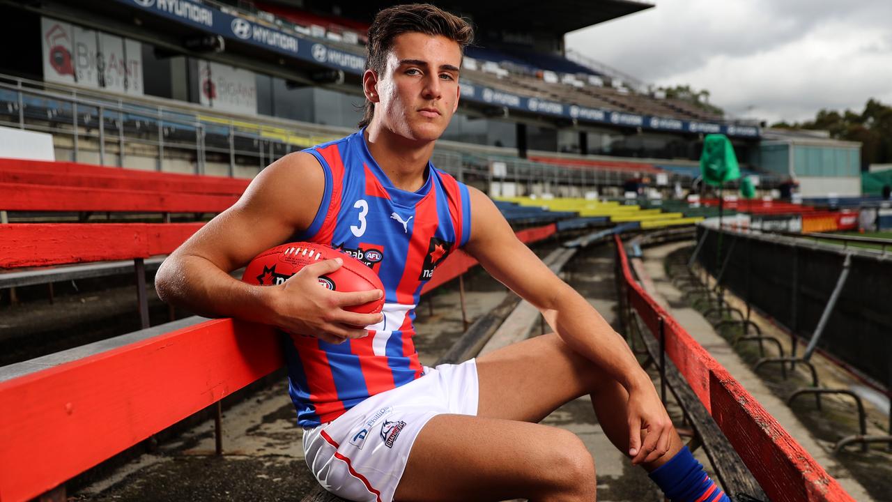 Collingwood father-son prospect Nick Daicos will play for Oakleigh Chargers in the NAB League this year. Picture: Alex Coppel.