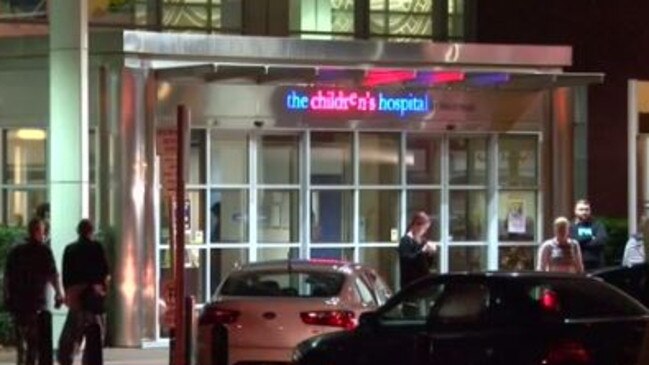 The injured girl was taken last night to The Children’s Hospital at Westmead but she couldn’t be saved. Picture: Channel 9