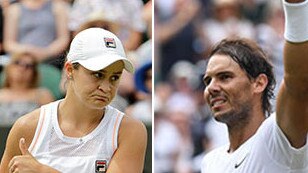 Ash Barty and Rafael Nadal