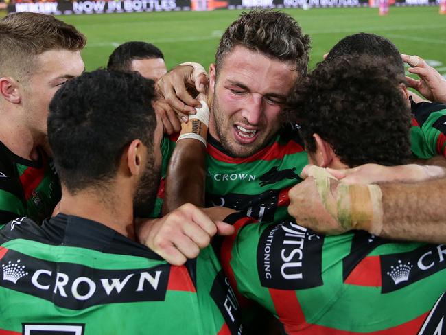 Sam Burgess also thanked teammates for their support.