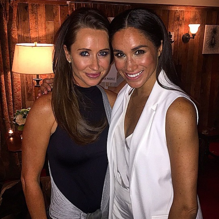 Markle (right) and Jessica Mulroney.