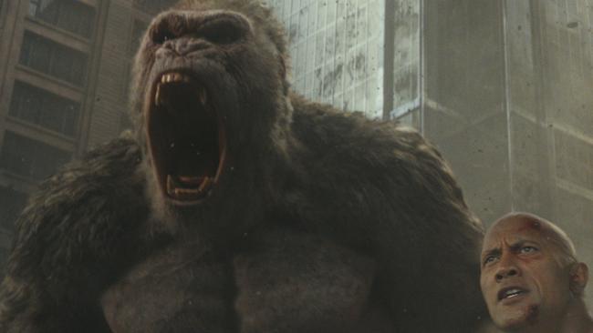 scene from Rampage (2018) a Warner Bros release