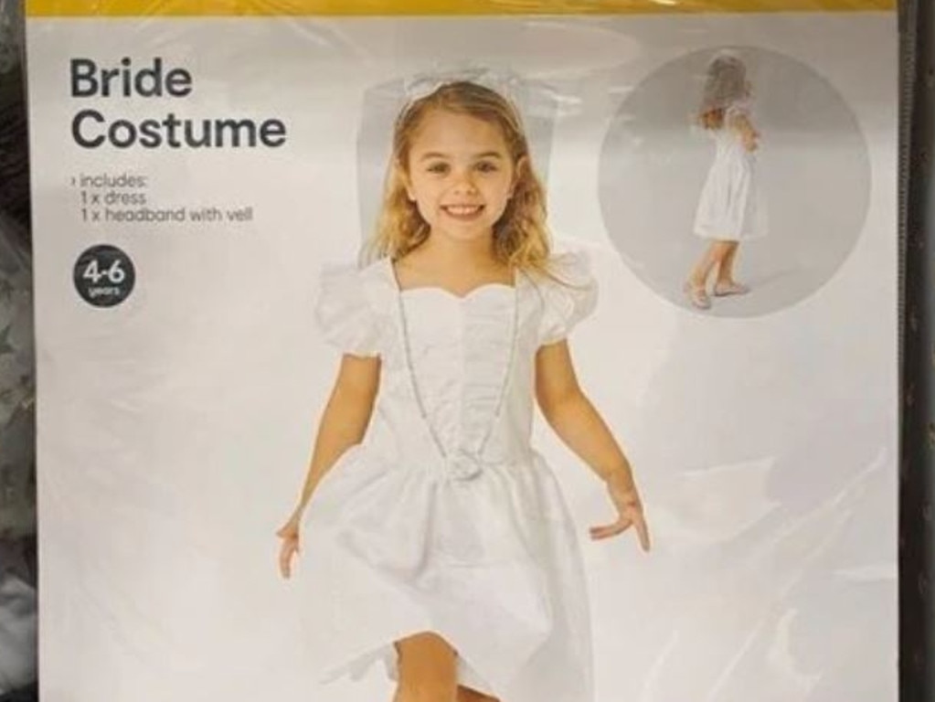 The outrage about this Kmart ‘offensive’ kids dress up costume caused Kmart to pull it from shelves. Picture: Kmart