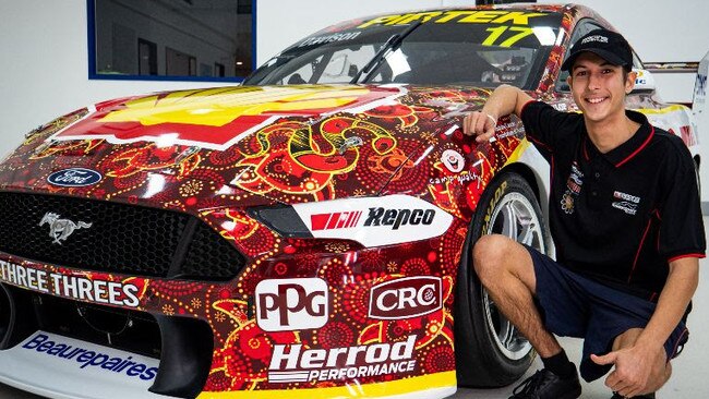 Cidoni designed the Shell V-Power Indigenous livery for the Darwin Triple Crown. Picture: Supplied