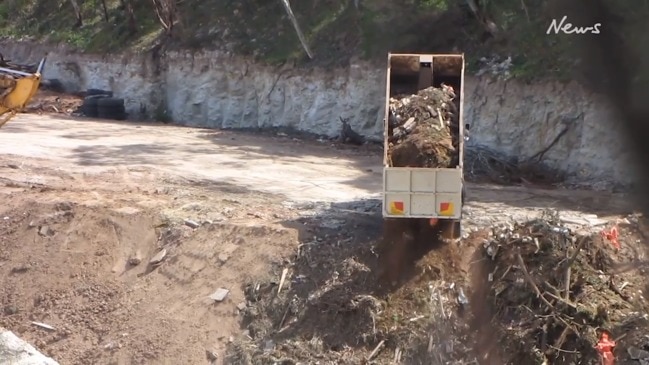 Illegal dumping at Highbury quarry