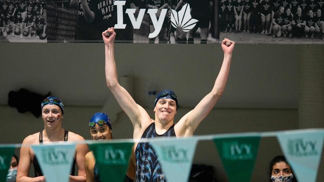 Lia took out the highest level of NCAA title. (Photo by Kathryn Riley / GETTY IMAGES NORTH AMERICA / AFP)