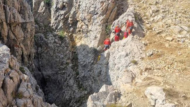 One hundred fifty cave rescuers are working to save MrDickey from the Morca cave. Picture: Hungarian Cave Rescue Service