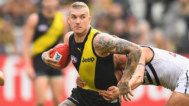 Dustin Martin will be a free agent at the end of the season. Picture: Getty