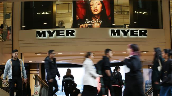 Here are the trading hours for Myer on Black Friday. Picture: Britta Campion / The Australian