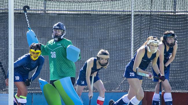 Regan Smith (goalkeeper pictured) was in between the posts for Victoria Development at the u15 titles. Photo:ClickIn Focus