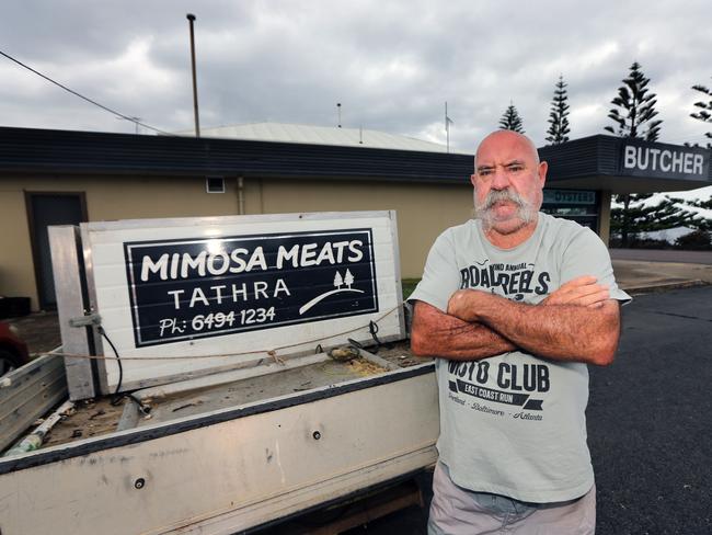 Butcher Brian Orr had to clean out his freezer because meat went off when the power was cut. Picture: Gary Ramage