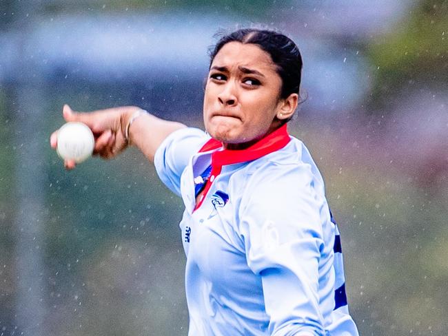 Mayher Singh showed her class with the bat for Northern District. Picture: Linda Higginson / Cricket Australia