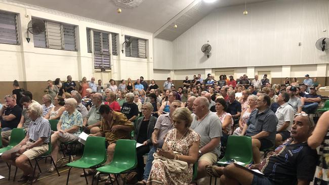 About 150 concerned residents attended a snap meeting in Mossman on Monday night over concerns about the town's sugar mill. Picture: Supplied