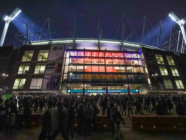 Round one could break the record for the single round all-time AFL attendance. Picture: Ian Currie