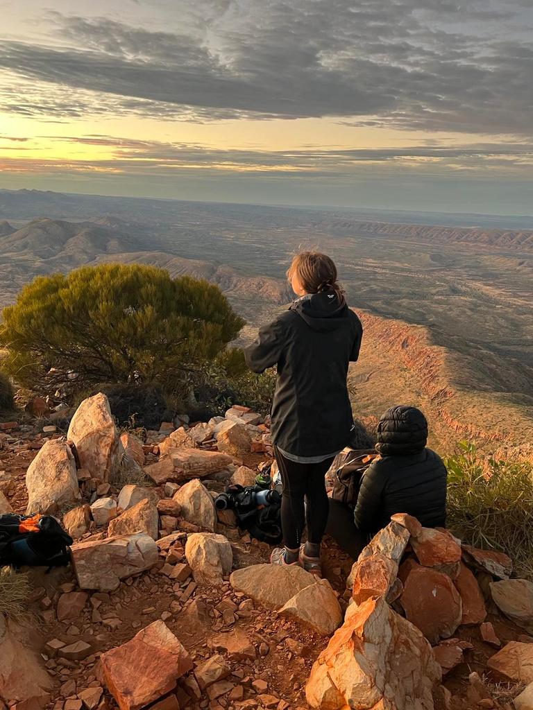 Can confirm, the view from Mount Sonder was worth it. Picture: Supplied