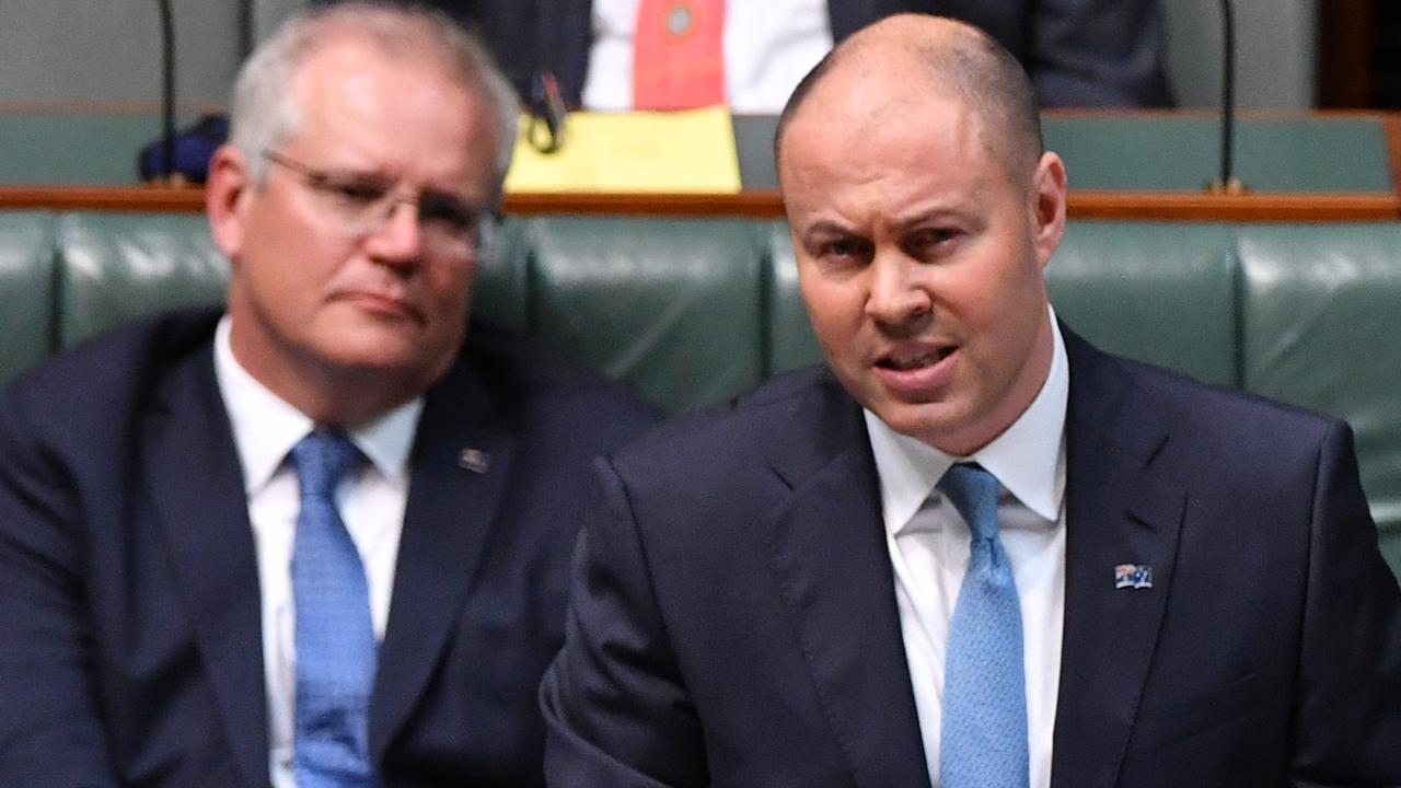 Prime Minister Scott Morrison and Treasurer Josh Frydenberg. Picture: Getty Images