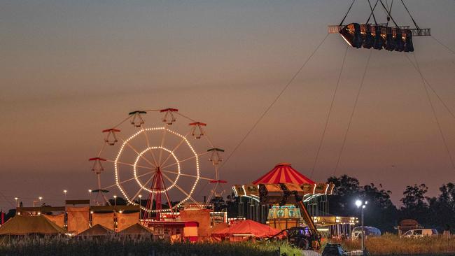 A film set in the cane fields of Steiglitz for the Elvis Presley movie directed by Baz Luhrmann on November 4, 2020. Picture: Richard Walker