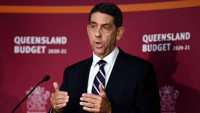 Queensland Treasurer Cameron Dick said Queensland’s total debt of $129.7bn by 2023-24 ‘pales beside’ forecasts posted by NSW ($190bn) and VIC ($192bn). Picture: NCA NewsWire / Dan Peled