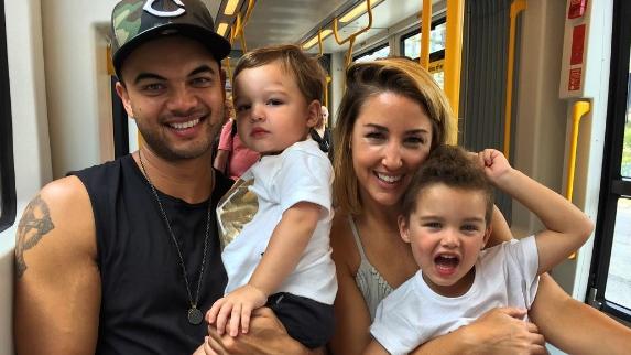 Jules is the wife of singer Guy Sebastian. She wants to remain present for her two kids Hudson and Archer. Picture: Instagram