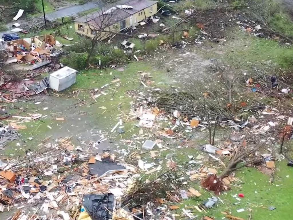 Tornado damage in Talbotton Georgia. Picture: Facebook.com/WeatherNation