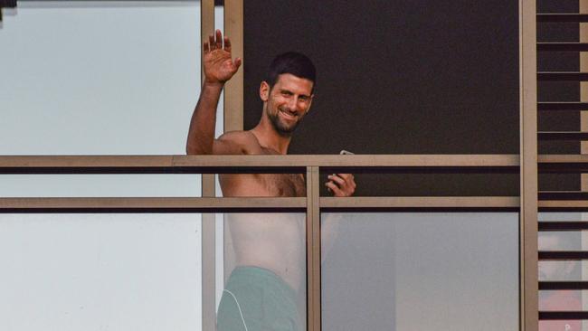 Serbian world number one tennis player Novak Djokovic has issues a list of requests from his Melbourne hotel during his 14-day isolation. Picture: Brenton Edwards