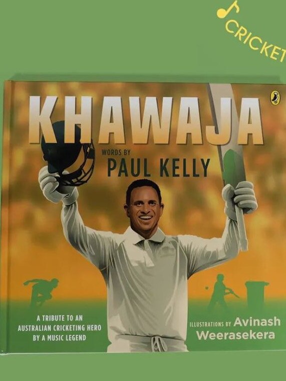 A book has also been published to accompany the song about Australian cricketer Usman Khawaja. Picture: Instagram