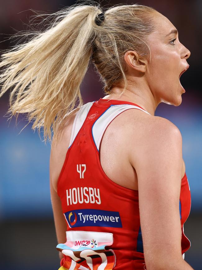 Helen Housby of the Swifts. Picture: Jason McCawley/Getty Images