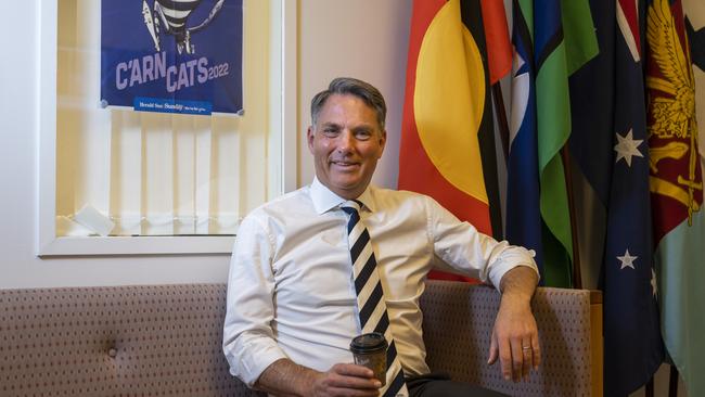 Richard Marles in his office at Parliament House in Canberra. Picture: NCA NewsWire / Martin Ollman