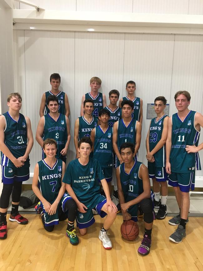 The Kings College boys' basketball team. Picture: SUPPLIED