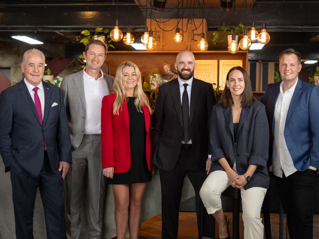 Atomic 212 leadership team (L-R): Barry O'Brien, chairman & partner; James Dixon, chief data officer & partner; Lorraine Woods, chief investment & trading officer; Rory Heffernan, CEO; Ashleigh Carter, GM Sydney; Tom Sheppard, GM media technology.