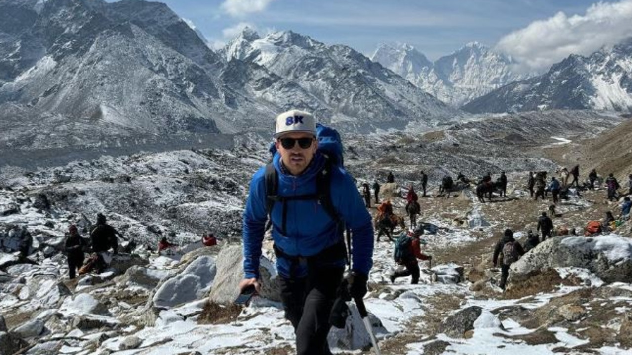 British climber Dan Paterson, 40, and his guide (not pictured) have been reported missing on Mount Everest when a massive ice fall hit their expedition are feared dead