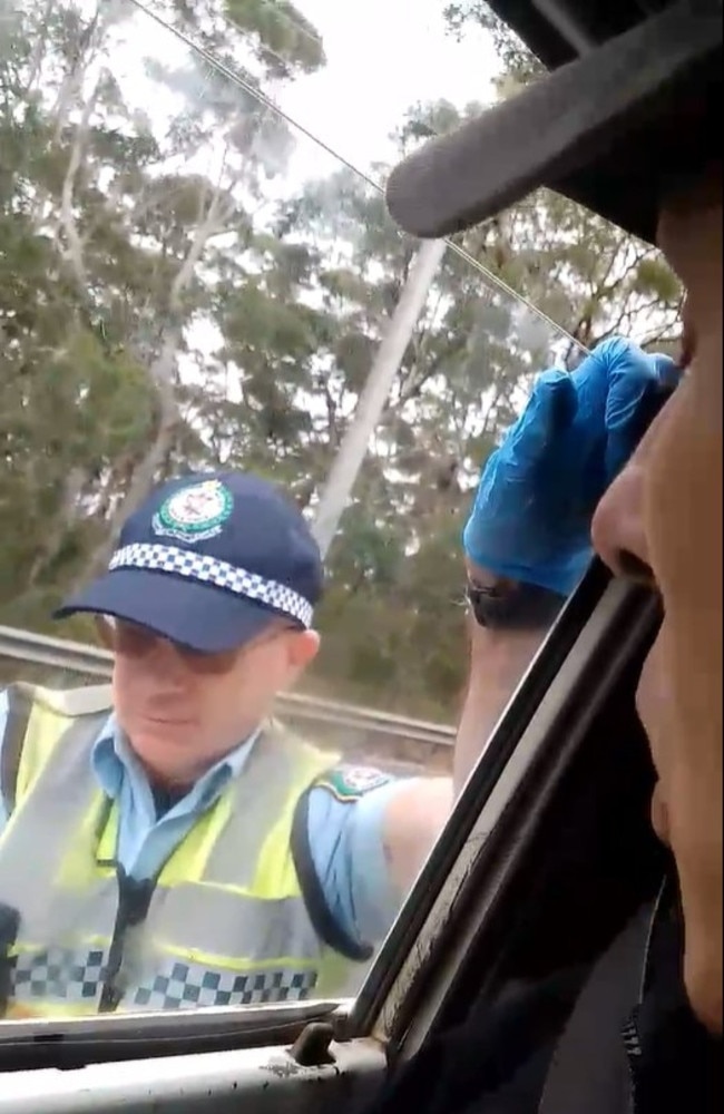 The Wollongong Highway Patrol was filmed by Mr Short. Picture: Facebook