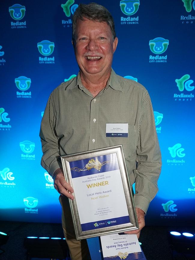 Local Hero Award recipient, Noel Walker. Picture: Redland City Council.