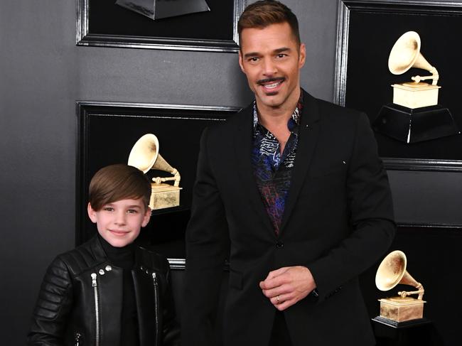 Ricky Martin pictured with his son, Matteo, in 2019. Picture: Getty Images