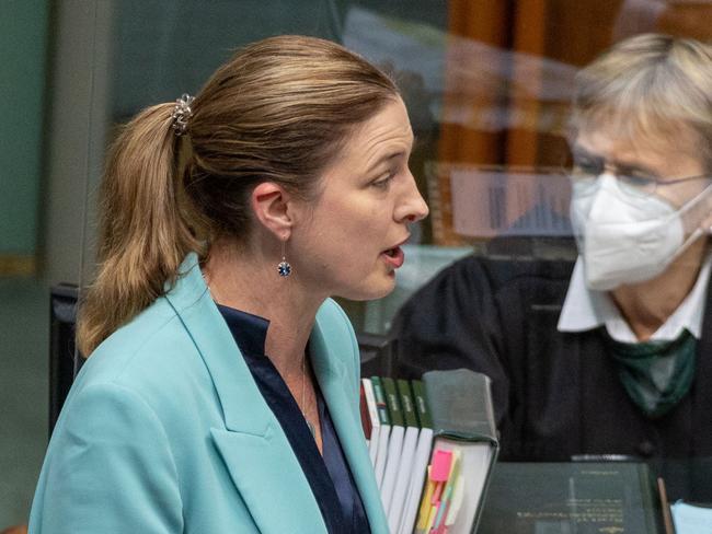 CANBERRA, AUSTRALIA - NewsWire Photos MARCH 28, 2023: Julie Collins during Question Time in the House of Representatives in Parliament House Canberra.Picture: NCA NewsWire / Gary Ramage