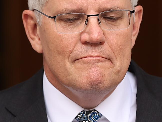 CANBERRA, AUSTRALIANewsWire Photos JANUARY 05, 2021: Prime Minister Scott Morrison spoke to the media  during a press conference at Parliament House in Canberra.Picture: NCA NewsWire / Gary Ramage