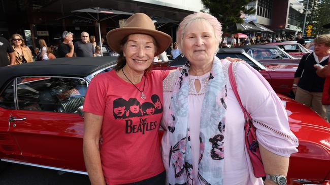 Janet Murray and Debbie McBryde at Cooly Rocks On festival. Picture: Annette Deww