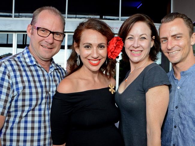 Mick Angus, Louise Bezzina, Veronica Neave, Sam Fosterat the Bleach Festival launch at the Arts Centre Gold Coast, Bundall. Picture: Regina King