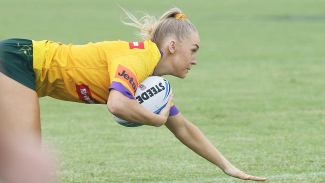Rikeya Horne starred for the Jillaroos at the Commonwealth Championships