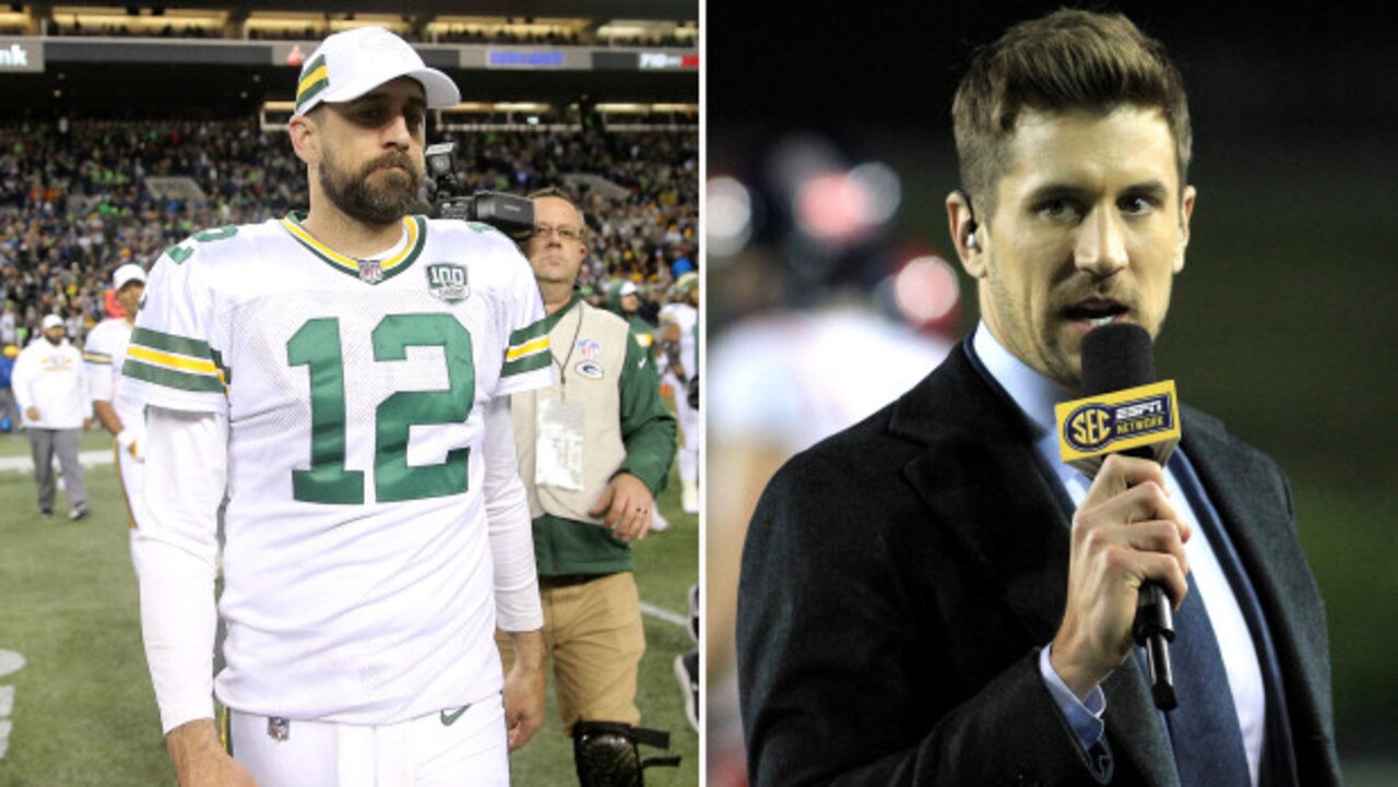 Aaron and Jordan Rodgers‘ feud has gone up a few notches. Picture: Getty Images