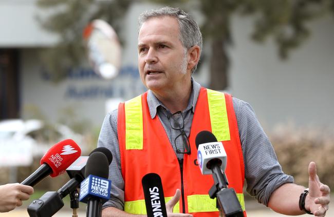 CFMEU Manufacturing NSW district secretary Michael Aird said workers had been left in the dark. Picture: Damian Shaw