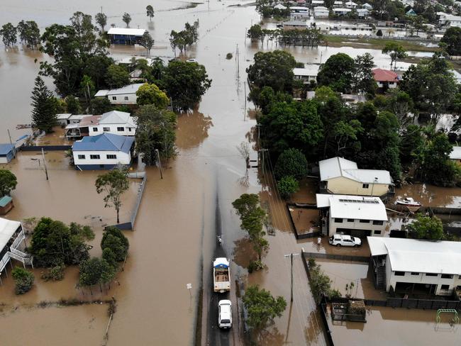 Lismore after record rains and flood hit the northern NSW town. Picture: Toby Zerna