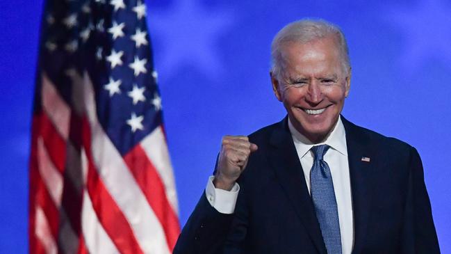 There was a hint of panic selling when the early results showed Democratic Party presidential candidate Joe Biden only marginally ahead of Donald Trump. Picture: AFP