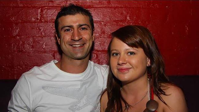 Shandee Blackburn with her former boyfriend John Peros, who was acquitted of her 2013 stabbing murder as she walked home from work in Mackay on the central Queensland coast.