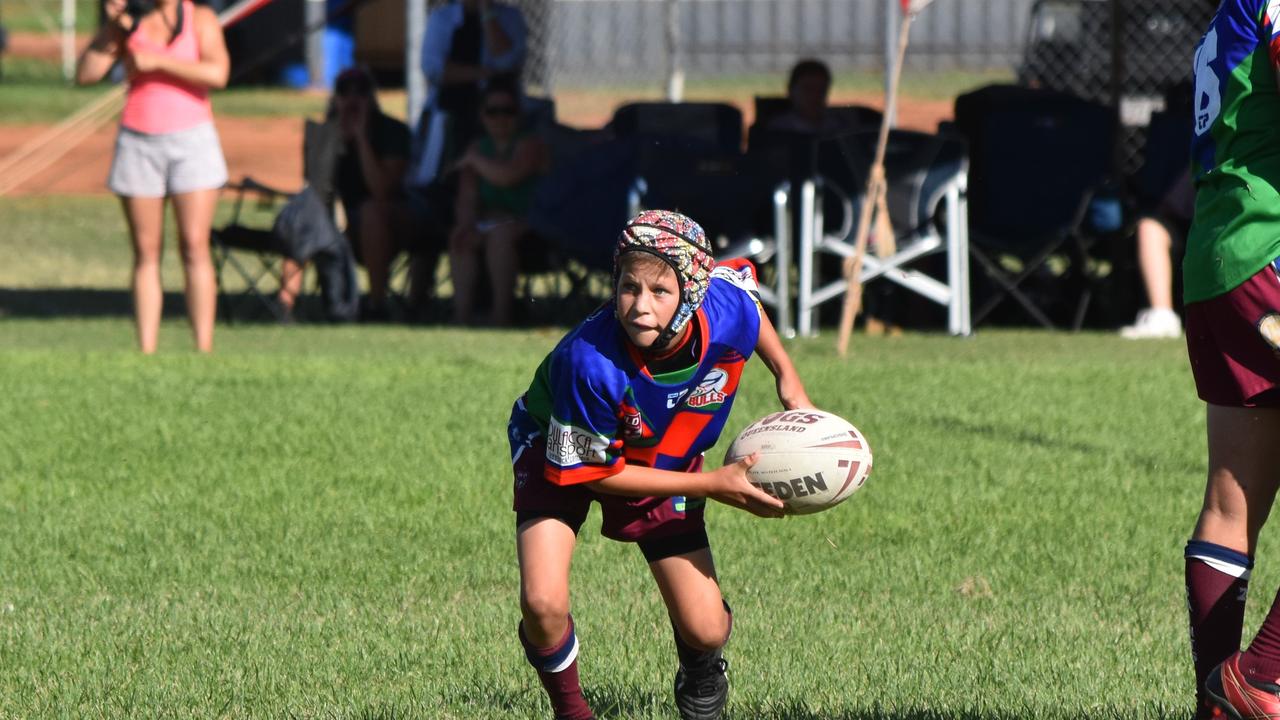 Benderoo/Roma Saints v Lowood Stags U14. Adrian Vowles Cup 2020.