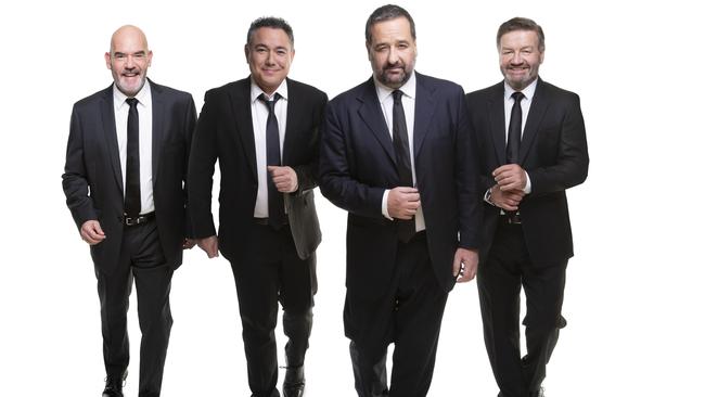 The Comedians: Marty Sheargold, Sam Pang, Mick Molloy and Lawrence Mooney.